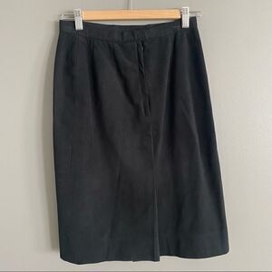 Suede Leather High Waist Pencil Skirt Womens Size 26